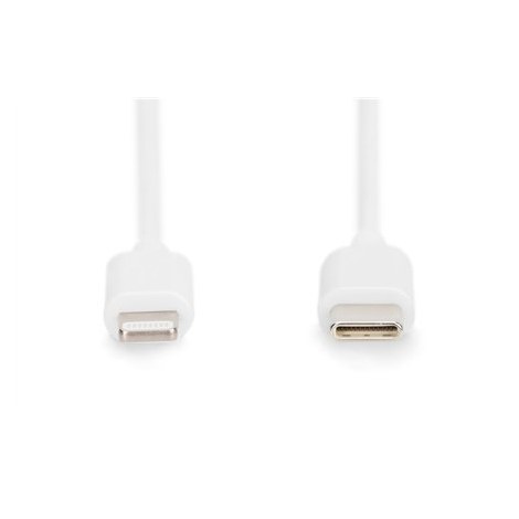 Digitus | Male | Apple Lightning | Male | White | 24 pin USB-C | 2 m - 2